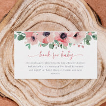 Bloeiende Roze Baby Shower Boek voor Baby