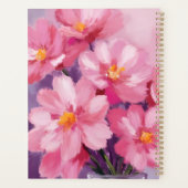 Bloeiende Roze Bloemblaadjes | Bloem Schilderen Wa Planner (Achterkant)