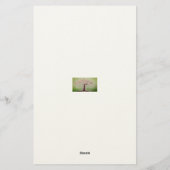 bloeiende roze boom briefpapier (Achterkant)