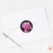 Bloeiende roze orchideeën Sticker (Envelop)