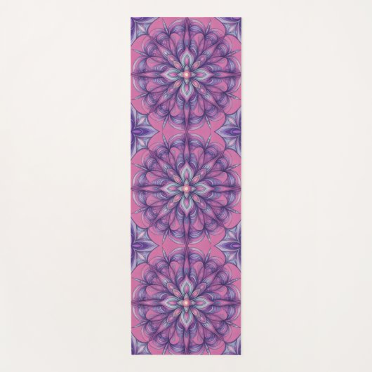 Bloeiende Roze Yogamat (Voorkant)