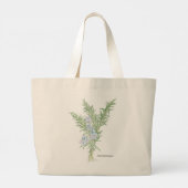 Bloeiende rozemarijn grote tote bag (Achterkant)