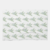 Bloeiende rozemarijn theedoek (Horizontaal)