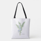 Bloeiende rozemarijn tote bag (Achterkant)