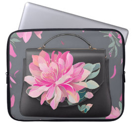 Bloeiende Rozen AI-kunst Laptop Sleeve