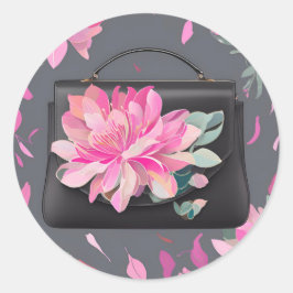Bloeiende Rozen AI-kunst Ronde Sticker