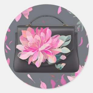 Bloeiende Rozen AI-kunst Ronde Sticker