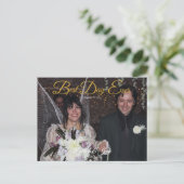 Bloeiende Rozen Foto Bedankt Briefkaart (Staand voorkant)