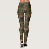 Bloeiende Rozen in een vaas van Pierre Renoir Clas Leggings (Achterkant)