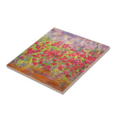 bloeiende rozen kunst tegeltje (Zijkant)