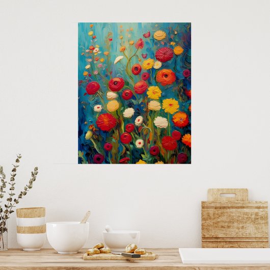 Bloeiende rust poster (Keuken)