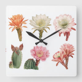 Bloeiende sappige planten vierkante klok