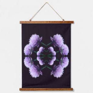 Bloeiende Scallions Abstract Hangend Wandkleed