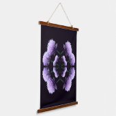 Bloeiende Scallions Abstract Hangend Wandkleed (Gebogen)