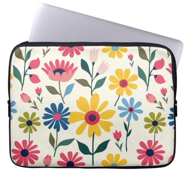 Bloeiende Schat Laptop Sleeve (Voorkant)