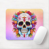 Bloeiende schedel muismat (Met muis)