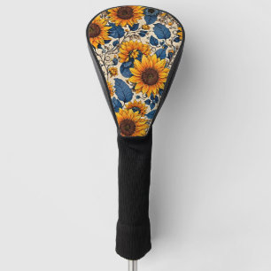 Bloeiende schommels: Zonnebloem Elegantie Golfheadcover