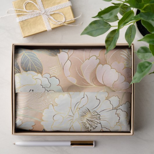 Bloeiende schoonheid decoupage tissuepapier (Geschenk)