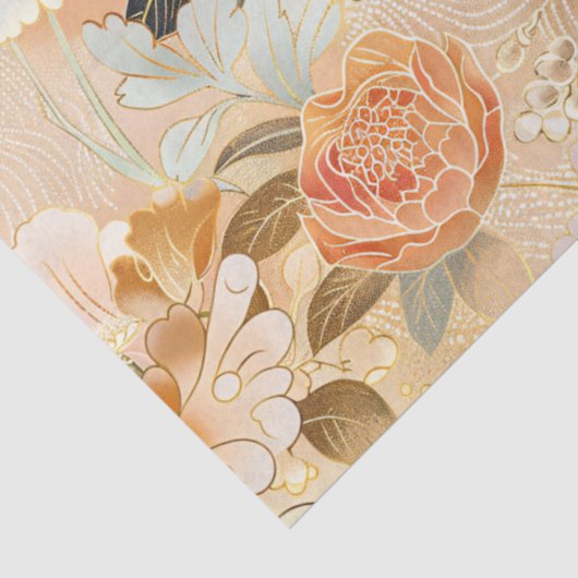 Bloeiende schoonheid decoupage tissuepapier (Detail)