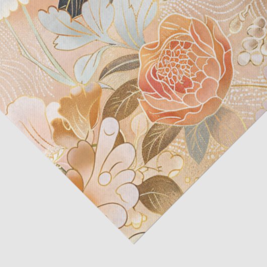 Bloeiende schoonheid decoupage tissuepapier (Detail)