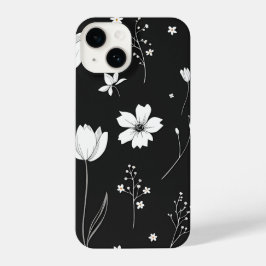 Bloeiende schoonheid: Elegant Bloemen Mobiel Hoesj iPhone 14 Hoesje