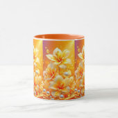 Bloeiende Schoonheid – Elegant Bloemendesign Koffi Mok (Midden)
