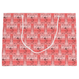 Bloeiende schoonheid koraal horizontale cadeautas