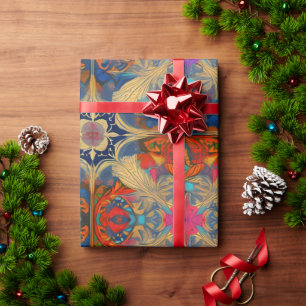 Bloeiende sereniteit: etherische roze fantasiekuns cadeaupapier