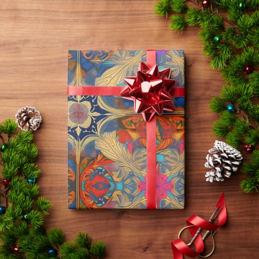 Bloeiende sereniteit: etherische roze fantasiekuns cadeaupapier (Feestdagen Geschenken)