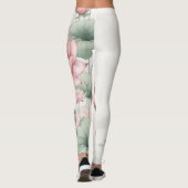 Bloeiende sereniteit Lotus Leggings (Achterkant)