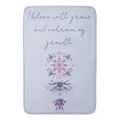 Bloeiende sereniteit Mandala Bath Mat (Voorkant Verticaal)