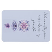 Bloeiende sereniteit Mandala flexibele magneet (Horizontaal)