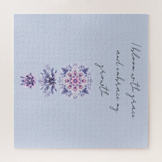 Bloeiende sereniteit Mandala puzzel Legpuzzel (Horizontaal)