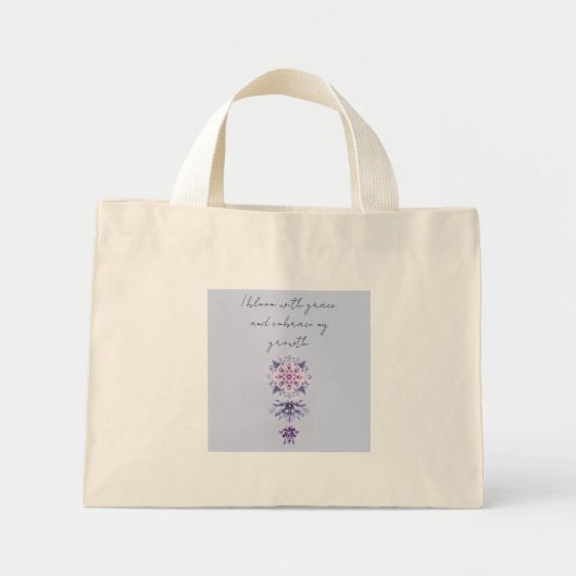 Bloeiende Serenity Mandala Canvas tas (Voorkant)