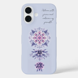 Bloeiende Serenity Mandala iPhone 16 Hoesje