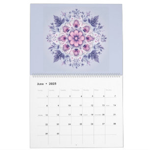 Bloeiende Serenity Mandala Kalender
