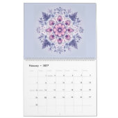 Bloeiende Serenity Mandala Kalender (Feb 2027)