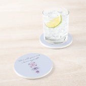 Bloeiende Serenity Mandala Sandstone Onderzetter (Zijkant)