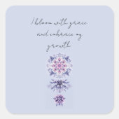 Bloeiende Serenity Mandala Sticker (Voorkant)