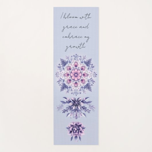 Bloeiende Serenity Mandala Yoga Mat (Voorkant)