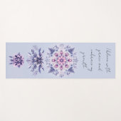 Bloeiende Serenity Mandala Yoga Mat (Voorkant (horizontaal))