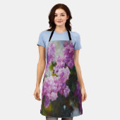 Bloeiende Sering – Impressionistische Lente Bloeme Schort (Gedragen)