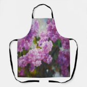 Bloeiende Sering – Impressionistische Lente Bloeme Schort (Voorkant)
