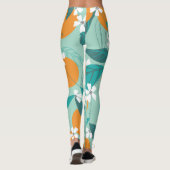 Bloeiende sinaasappels, bladeren,  kunst. leggings (Achterkant)