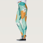 Bloeiende sinaasappels, bladeren,  kunst. leggings (Links)