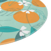 Bloeiende sinaasappels, bladeren,  kunst. snijplank (Hoek)