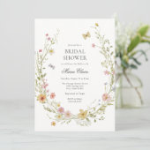 Bloeiende Spring Floral Vrijgezellenfeest Kaart (Staand voorkant)