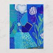 Bloeiende stromen en Violet Briefkaart (Voorkant)