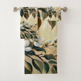 Bloeiende tak 12 badhanddoeken bad handdoek