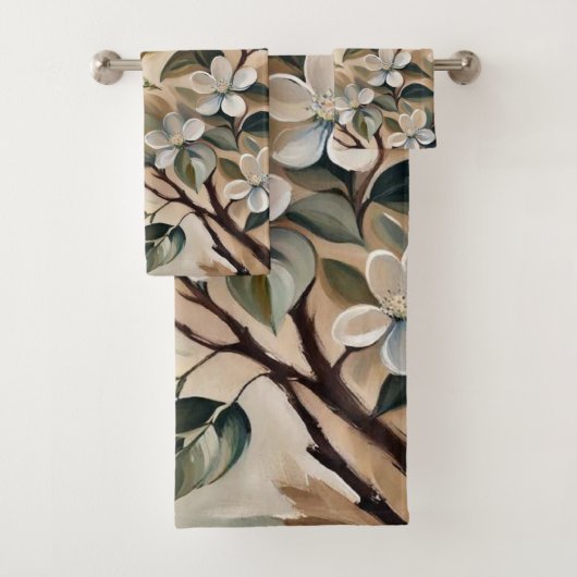 Bloeiende tak 13 badhanddoeken bad handdoek (Insitu)